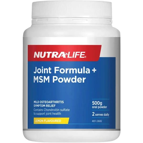 Nutra-Life Joint Formula + MSM Powder Lemon Flavoured 500g