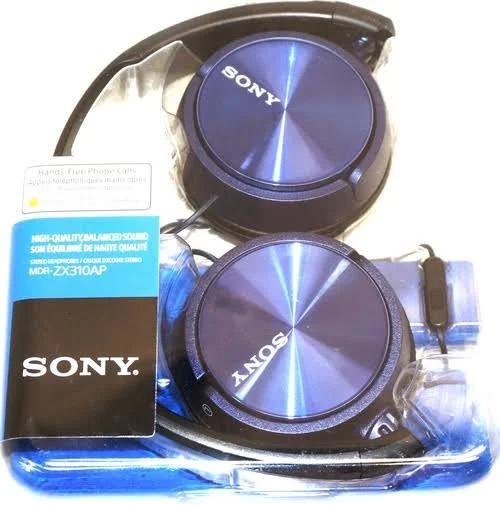 Sony Mdr-zx310ap ZX Series Stereo Headset (Blue)