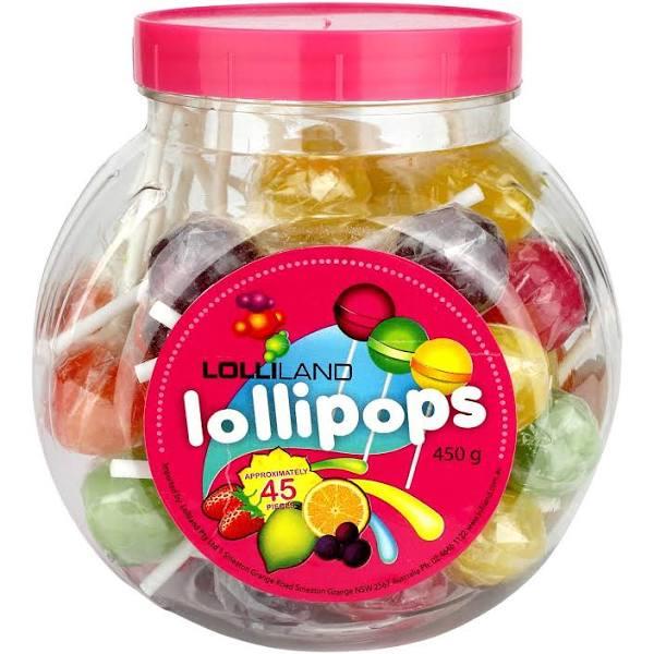 Coloured Lollipops (450g Jar)