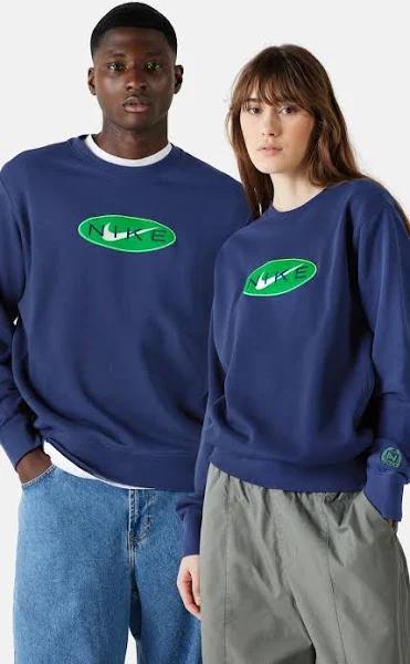 Nike Mens Sportswear French Terry Sweatshirt Navy M