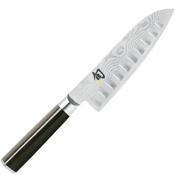 Shun Classic Scalloped Santoku Knife Left Handed 17.8cm