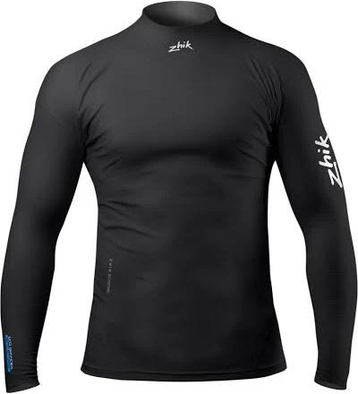 Zhik Mens Eco UPF50+ Spandex Long Sleeve Rash Guard - Bl - XL