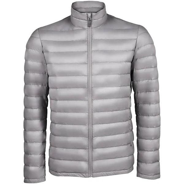 SOLS Mens Wilson Lightweight Padded Jacket (Metal Grey) (XL)