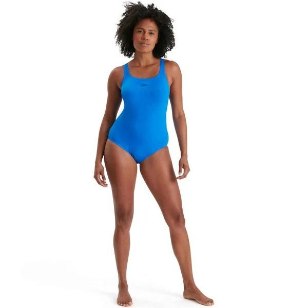 Speedo Womens/Ladies Medalist Eco Endurance+ One Piece Swimsuit Bondi Blue 32cm