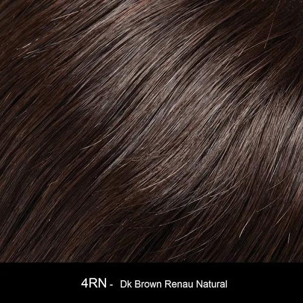 Top This 12 Inches Long Color 4RN Darkest Brown - Jon Renau Wigs Remy