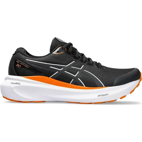 ASICS Gel-Kayano 30 Lite-Show Running Shoes Black Orange White Women - 37.5