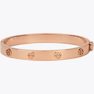 Tory Burch - Miller Stud Hinge Bracelet - Women - Metal - L - Gold