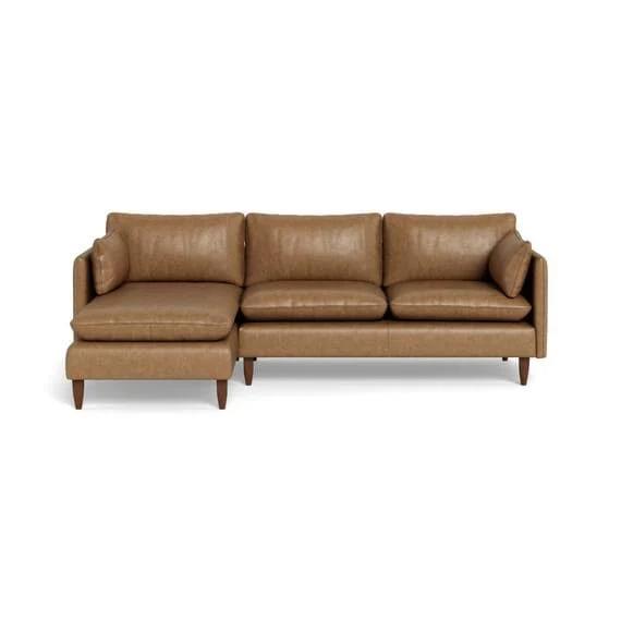 Eton Leather Modular Sofa Tan by Freedom