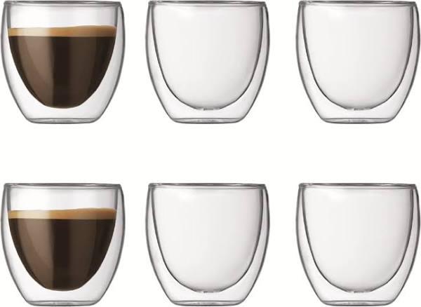 Bodum Glassware - Pavina Glasses 6 Pack Extra Small