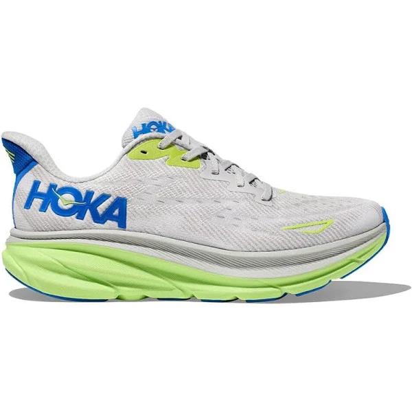 Hoka Clifton 9 Mens US 11.5 Stardust/Electric Cobalt Running Shoes