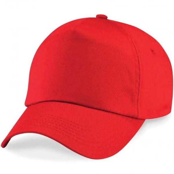 Beechfield B10B Junior Original 5 Panel Cap Bright Red Colour: Bright