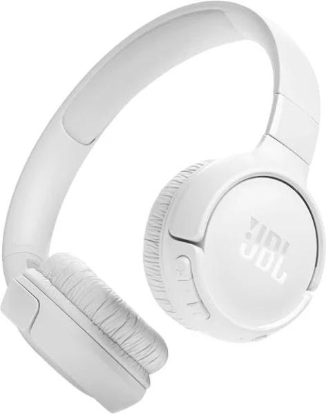 JBL Tune 520BT Wireless On-Ear Headphones - White JBL Pure Bass Sound - Lightweight & Foldable - Multipoint - Bluetooth 5.3 - USB-C - Up to 57 Hours B