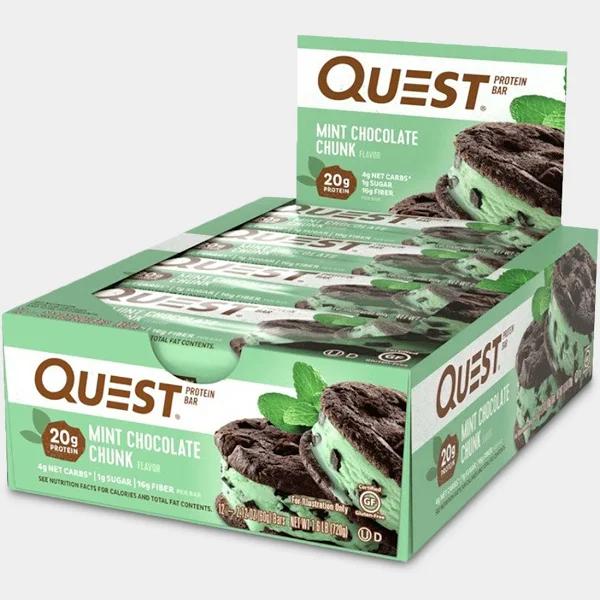 Quest Nutrition Quest Protein Bar Mint Chocolate Chunk 12 Bars