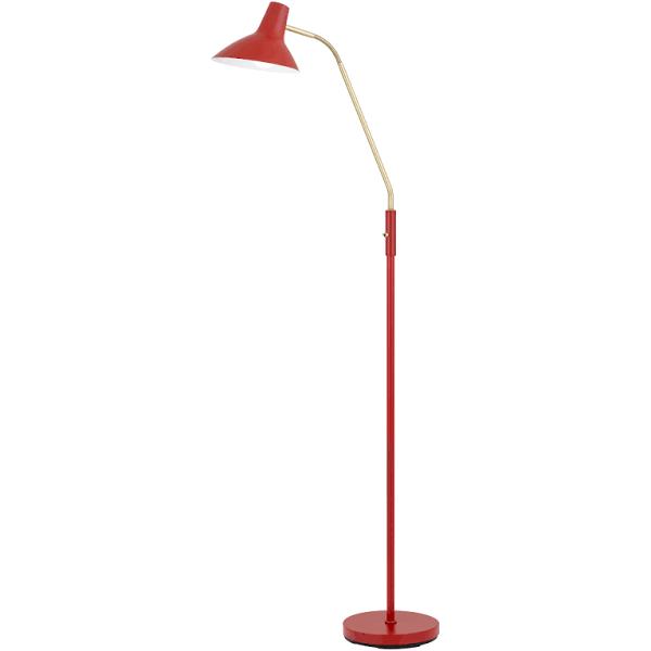 Telbix Farbon - Metal Floor Lamp, Red