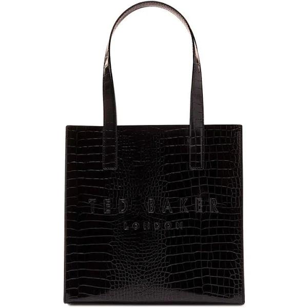 Ted Baker Women's Croc Detail Small Icon Bag in Black, Reptcon