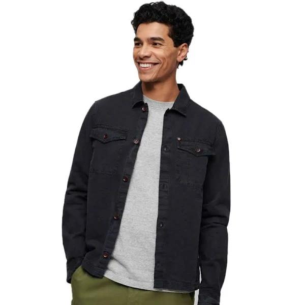 Superdry Merchant Ripstop Overshirt Black L Man