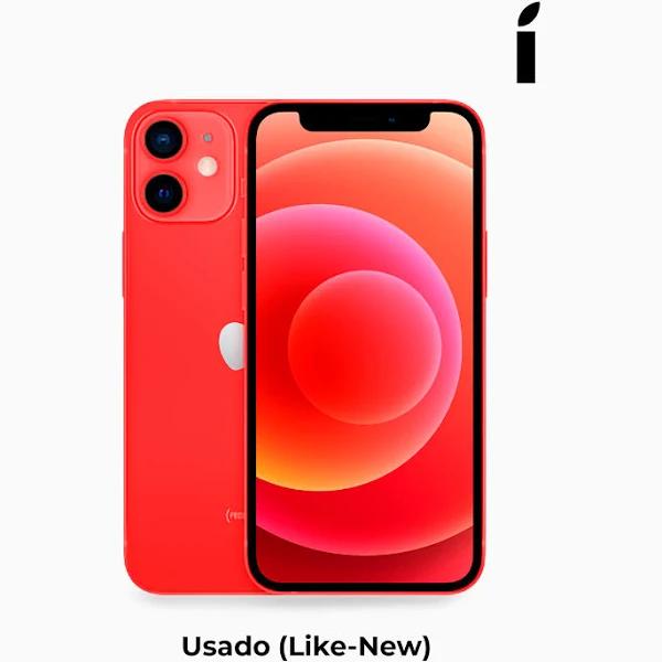 Apple iPhone 12 mini - (PRODUCT) RED - 5G smartphone - dual-SIM / Internal Memory 64 GB - OLED display - 5.4" - 2340 x 1080 pixels - 2x rear cameras 12 MP, 12 MP - front camera 12 MP - AT&T - red