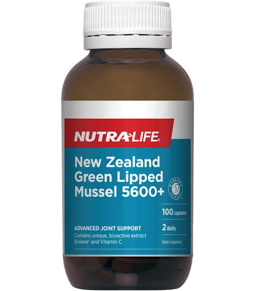 Nutra-Life NZ Green Lipped Mussel 5600 100 Capsules