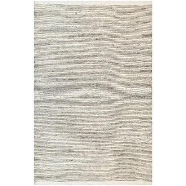 Rug Club Handwoven Boondi Wool Rug-Ivory/Fawn-160x230cm