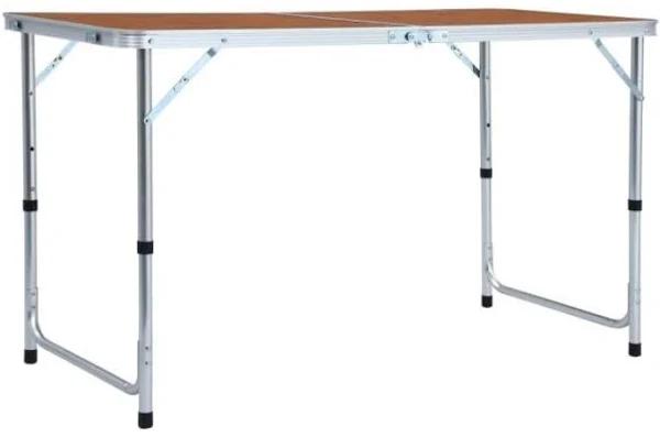 Foldable Camping Table Aluminium 120x60 cm