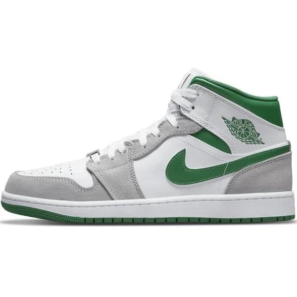 Air Jordan 1 Mid 'Grey Pine Green'