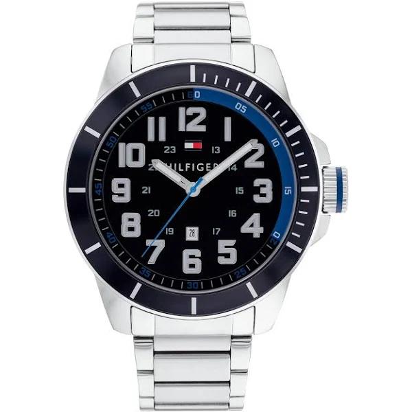 Tommy Hilfiger Men's Sport Stainless Steel Black Japanese Swiss Quartz Watch