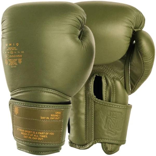 Uniq Classic Velcro Boxing Gloves Classic Khaki / 14oz