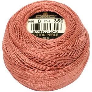 DMC Pearl Cotton Ball Size 8 87yd Medium Terra Cotta