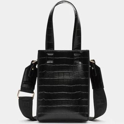 Seed Heritage Two Tone Mini Crossbody Bag in Black, Size One Size