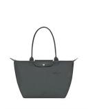 Longchamp Le Pliage Green Large Shoulder Bag in P66 Graphite