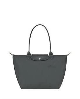 Longchamp Le Pliage Green Large Shoulder Bag in P66 Graphite