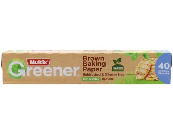 Multix 40m x 30cm Wide Brown Baking Paper