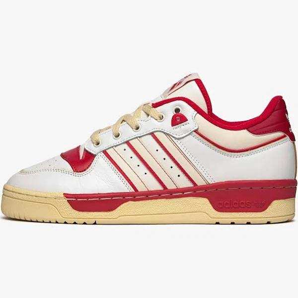 adidas-Rivalry Low 86 Shoes-Men-Core White / Off White / Team Power Red-7