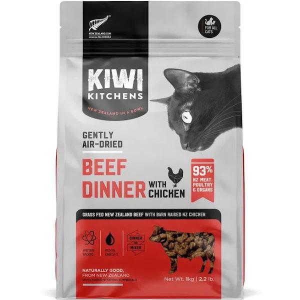 Kiwi Kitchens Beef Dinner with Chicken Air Dried Cat Food 1kg