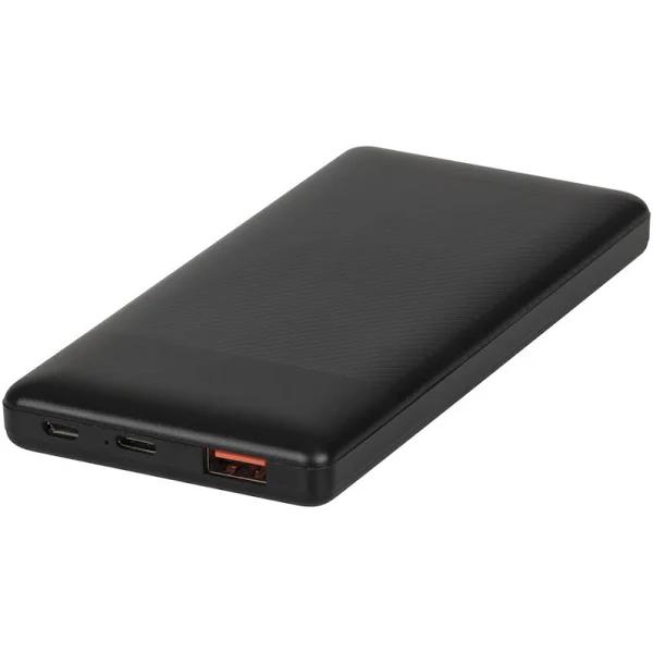 10,000mAh Power Bank With USB-C (PD) and USB-A Ports - Black - Jaycar