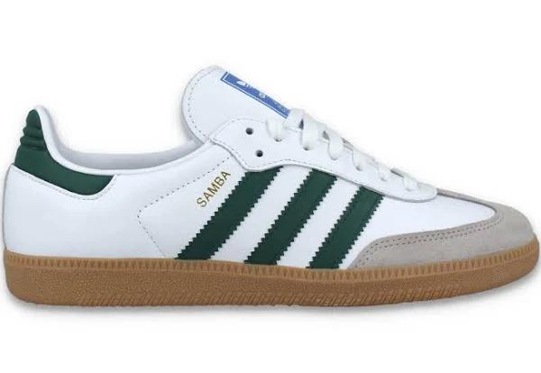 Adidas Samba OG - Cloud White/Collegiate Green/Gum, 13