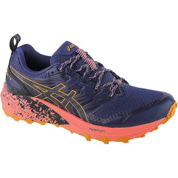 ASICS Women's GEL-Trabuco Terra - Trail Running Shoes - Indigo Blue/Sandstorm 7