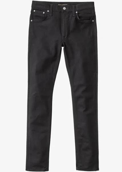 Nudie Lean Dean Dry Mens Jeans - Ever Black