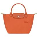 Longchamp Small Le Pliage Recycled Canvas Top Handle Bag Carrot