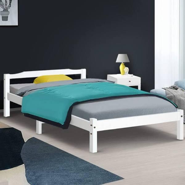 Sapphire Bed & Mattress Package - White King Single