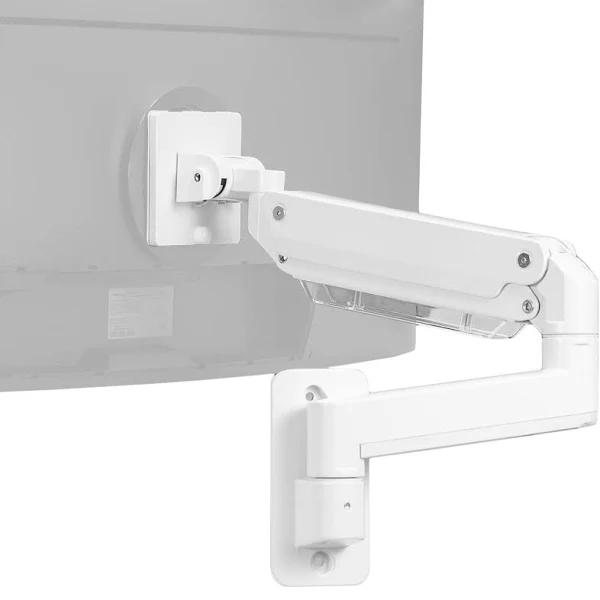 vivo Premium Aluminum Heavy Duty Monitor Arm for UltraWide Screens Up to 49 Inches and 44 lbs, Single Wall Mount, Pneumatic Height, Max VESA 100x100