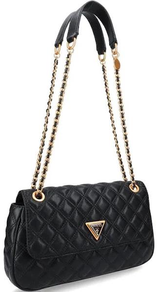 Guess Women's Black Giully Quilted Crossbody Bag