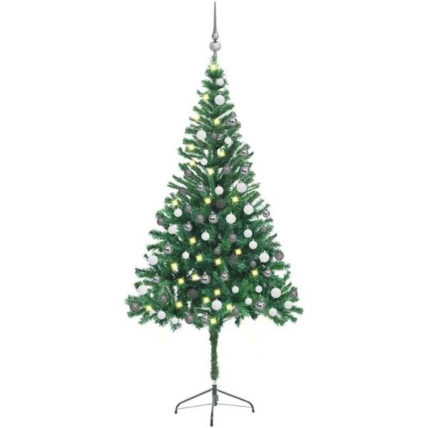 Artificial Christmas Tree With LEDs&Ball Set 180cm 564 Branches