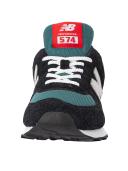 New Balance Unisex 574 Black/Grey Matter - Size 6.5