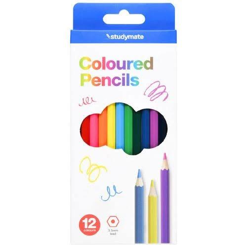 Studymate Coloured Pencils 12 Pack