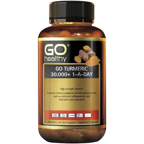 Go Healthy Turmeric 30000+ 1 A Day 60 Vege Capsules