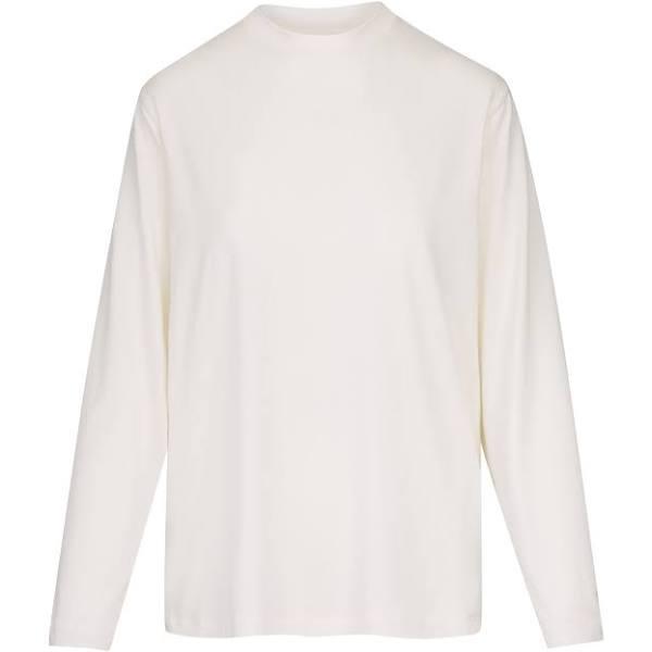 Skims Long Sleeve T-Shirt | White | XS | Boyfriend