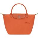 Longchamp Small Le Pliage Recycled Canvas Top Handle Bag Carrot