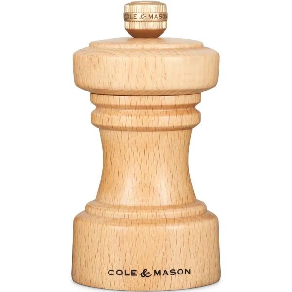 Cole & Mason Hoxton Natural Beech Wood Salt Mill 104mm