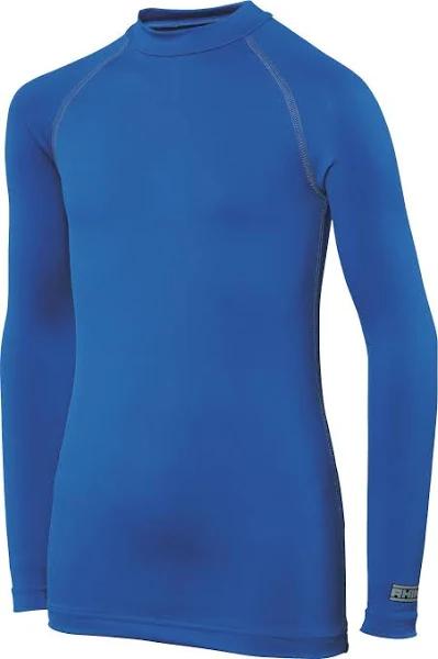 Rhino Childrens Boys Long Sleeve Thermal Underwear Base Layer Vest Top Royal XSY